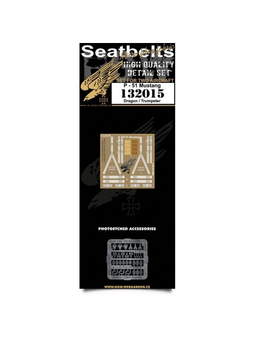 HGW Models - 1/32 P-51 Mustang - Fabric Seat Belts  - 2 sets Dragon, Trumpeter, Hasegawa, Tamiya