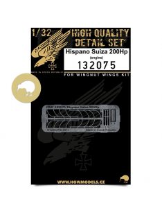   HGW Models - 1/32 SE.5a - Hispano Suiza 200 Hp Engine - Photo-etched Sets  - Wingnut Wings