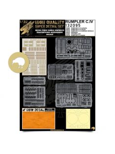   HGW Models - 1/32 Rumpler C.IV - Super Detail Set - Photo-etched Sets  - Wingnut Wings