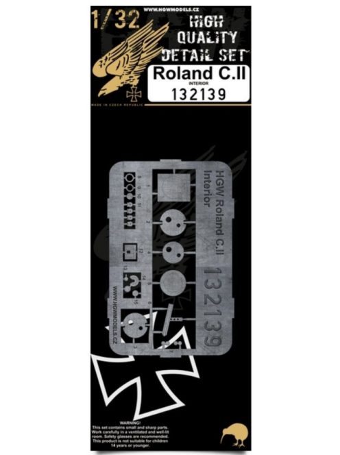 HGW Models - 1/32 Roland C.II - Interior - Photo-etched Sets  - Wingnut Wings