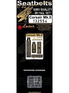   HGW Models - 1/32 Corsair Mk.II - Fabric Seat Belts  - pre-cut (laser)