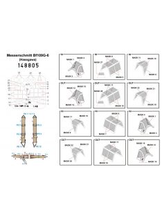   HGW Models - 1/48 Messerschmitt Bf 109G-6 - Basic Line - BASIC LINE: seatbelts + masks Hasegawa
