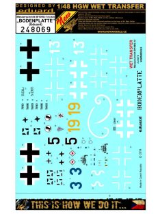   HGW Models - 1/48 Messerschmitt Bf 109G-14 (AS) - Markings - Wet Transfers - Eduard