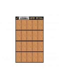   HGW Models - 1/32 Light Wood - Natural Tone - Decals Wood Grain - transparent 20 pc. of 60 x 32 mm