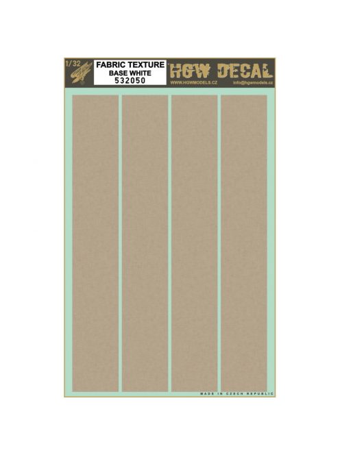 HGW Models - 1/32 Canvas - Decals Wood Grain - transparent 4 strips (not segments) sheet: A4