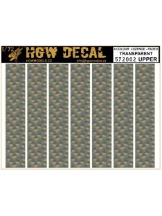   HGW Models - 1/72 4 Colour Lozenge Upper - Decals Wood Grain - transparent sheet: A5