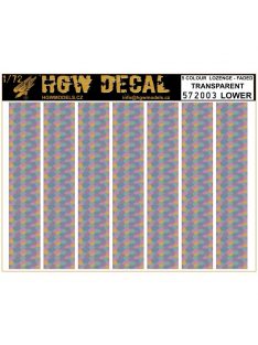   HGW Models - 1/72 5 Colour Lozenge Lower - Decals Wood Grain - transparent sheet: A5