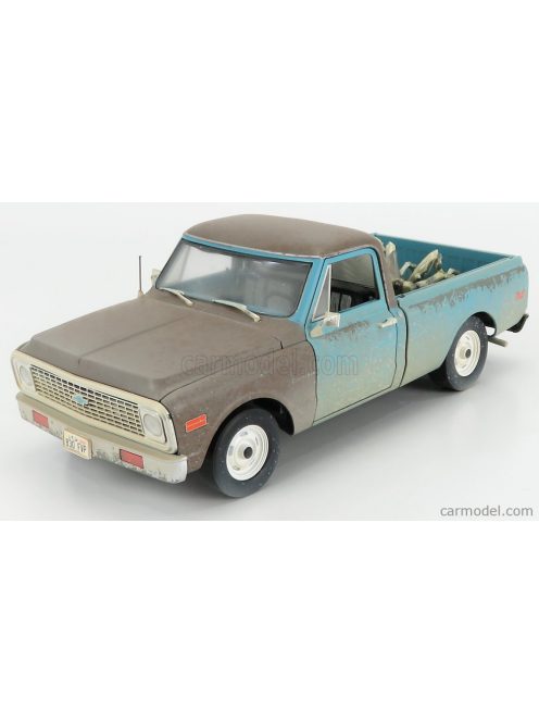 Highway61 - Chevrolet C-10 Pick-Up And Alien Figure 1971 - Independence Day Light Blue Brown