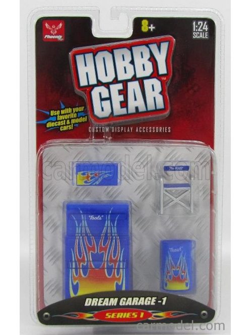 Hobby Gear - Accessories Set Garage Officina - Service Dream Garage Blue Silver