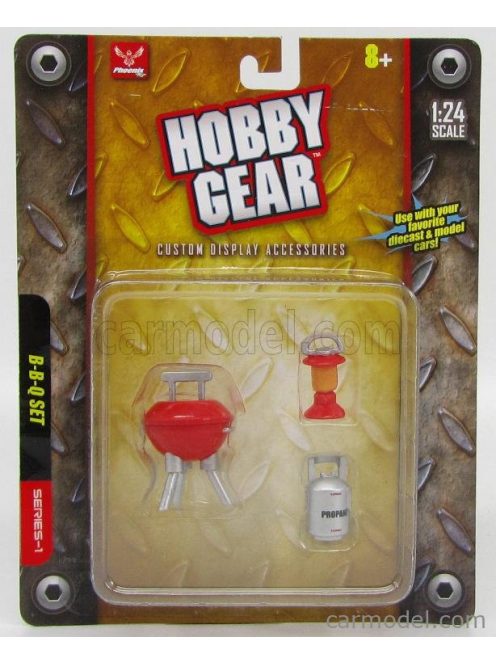 Hobby Gear - Accessories Set 3X Barbecue - Bbq Silver Red