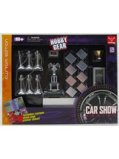   Hobby Gear - Accessories Set Premiazione Vincitore Concorso Custom - Award Winner Custom Car With Trophy Silver