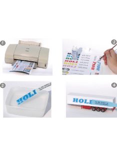 Holi - Decal Film - White - 10 Sheets For Inkjet