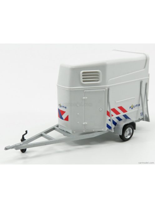 Hongwell - Boeckmann Horse Police Trailer - Trasporto Cavalli White