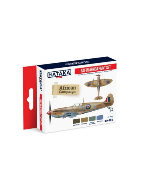 HATAKA - Red Line Set (4 pcs) RAF in Africa paint set