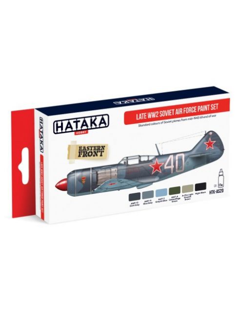 HATAKA - Red Line Set (6 pcs) Late WW2 Soviet Air Force paint set