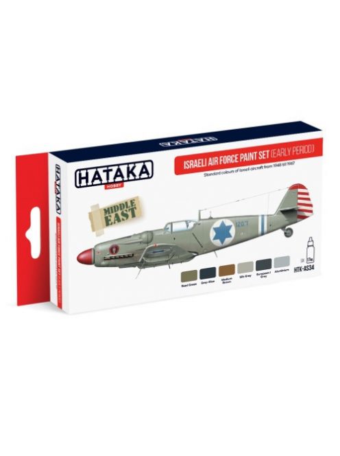 HATAKA - Red Line Set (6 pcs) Israeli Air Force paint set (early period)