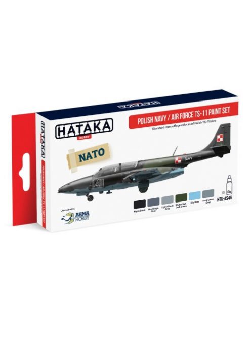 HATAKA - Red Line Set (6 pcs) Polish Navy / Air Force TS-11 paint set