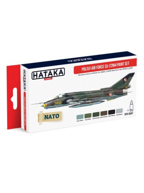 HATAKA - Red Line Set (6 pcs) Polish Air Force Su-22M4 paint set