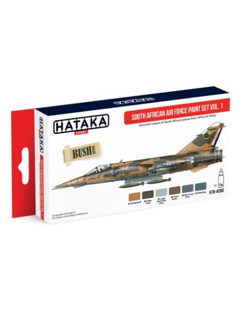 HATAKA - Red Line Set (6 pcs) South African Air Force paint set vol. 1