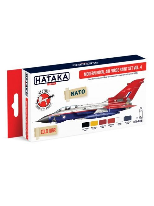 HATAKA - Red Line Set (6 pcs) Modern Royal Air Force paint set vol. 4