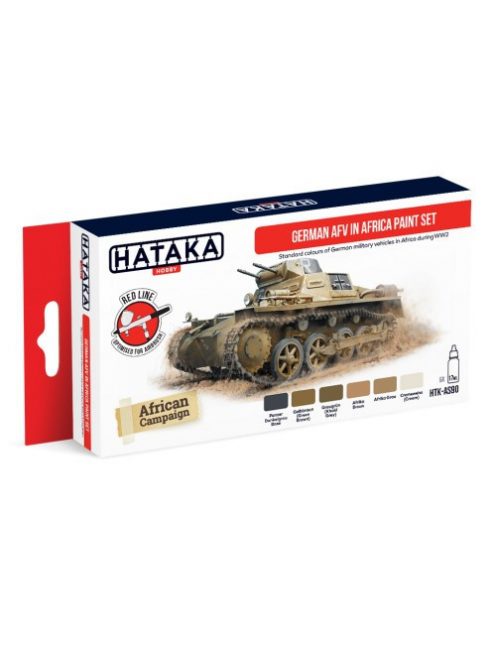 HATAKA - Red Line Set (6 pcs) German AFV in Africa paint set