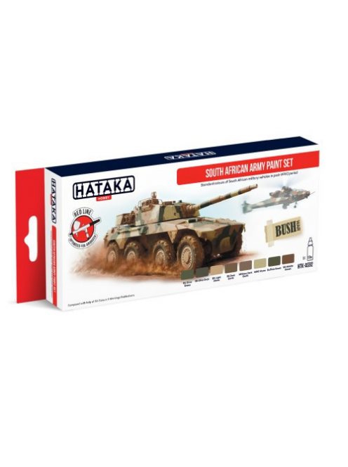 HATAKA - Red Line Set (6 pcs) South African Army paint set