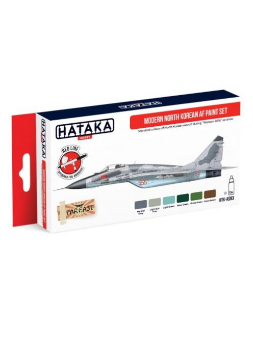 HATAKA - Red Line Set (6 pcs) Modern North Korean AF paint set