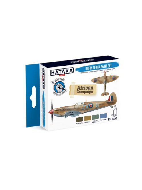 HATAKA - Blue Line Set (4 pcs) RAF in Africa paint set