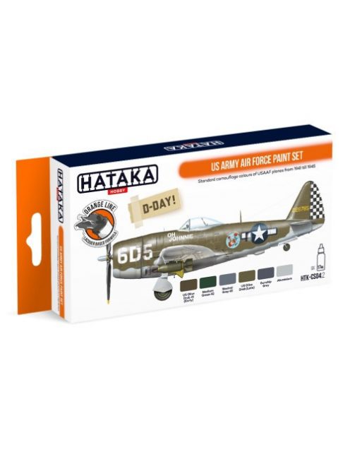 HATAKA - Orange Line Set(6 pcs) US Army Air Force paint set