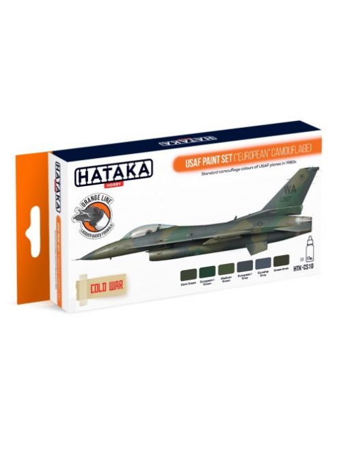 HATAKA - Orange Line Set(6 pcs) USAF Paint Set (European Camouflage)