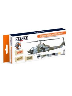   HATAKA - Orange Line Set(8 pcs) US Marine Corps Helicopters Paint Set