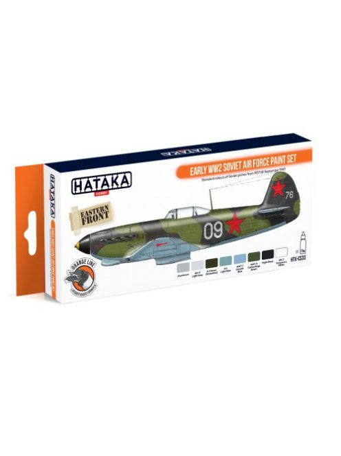 HATAKA - Orange Line Set(8 pcs) Early WW2 Soviet Air Force Paint Set