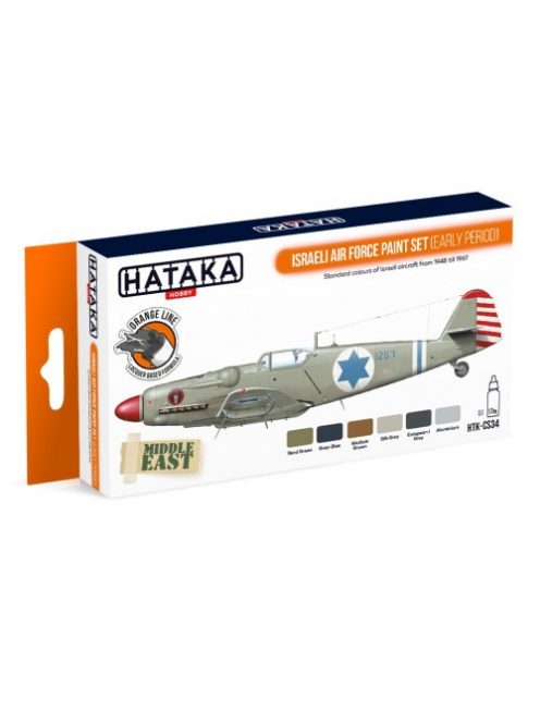 HATAKA - Orange Line Set(6 pcs) Israeli Air Force paint set (early period)