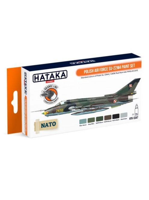 HATAKA - Orange Line Set(6 pcs) Polish Air Force Su-22M4 paint set