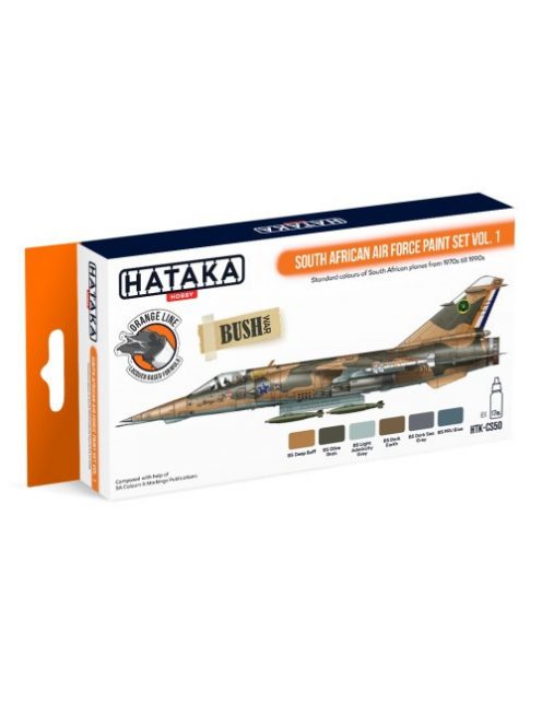 HATAKA - Orange Line Set(6 pcs) South African Air Force paint set vol. 1