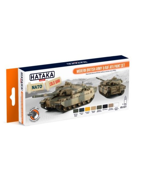 HATAKA - Orange Line Set(8 pcs) Modern British Army & RAF AFV paint set