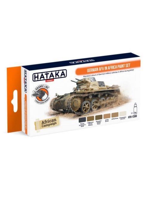 HATAKA - Orange Line Set(6 pcs) German AFV in Africa paint set