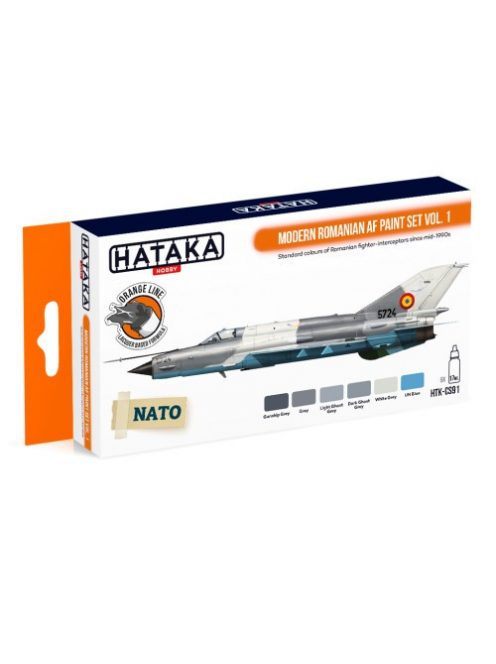 HATAKA - Orange Line Set(6 pcs) Modern Romanian AF paint set vol. 1