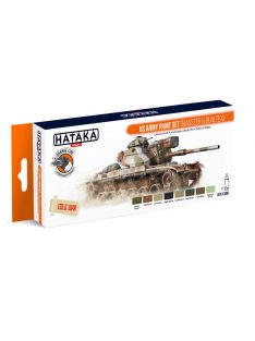   HATAKA - Orange Line Set(8 pcs) US Army paint set (MASSTER & DUALTEX)