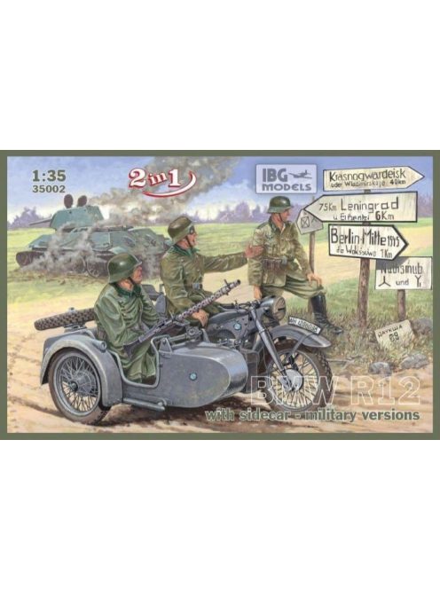 IBG Models - Bmw R 12 With Sidecar - Military Version