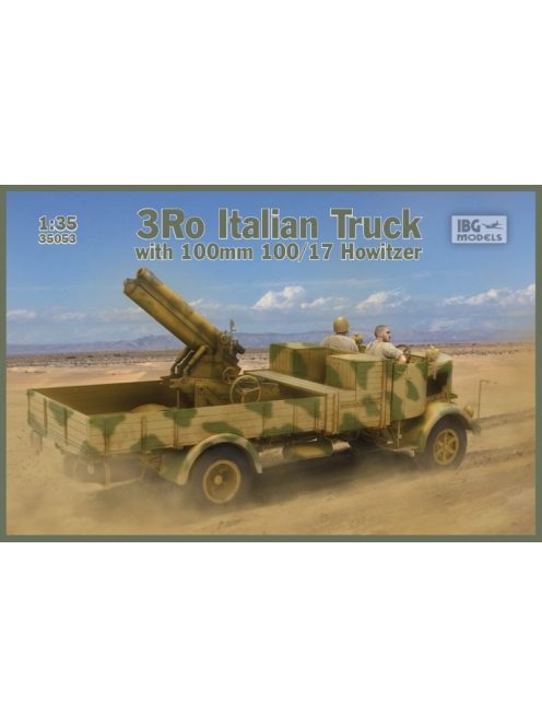 IBG Models - 3Ro Italian Truck With 100/17 100Mm Howitzer