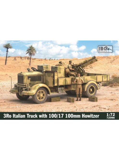 IBG Models - 3Ro Italian Truck With 100/17 Howitzer