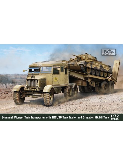 IBG - 1/72 Scammell Tank Transporter with TRCU30 Trailer and Crusader Mk.I/II (2in1)