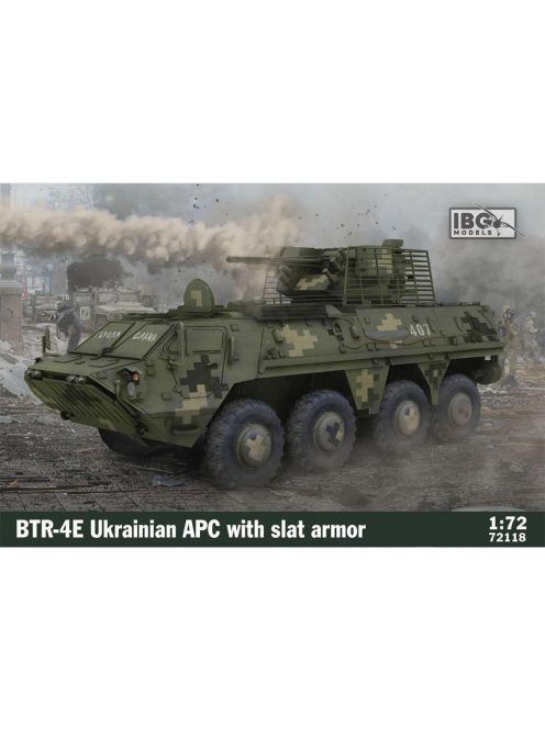 IBG Models - Btr-4E Ukrainian Apc With Slat Armor