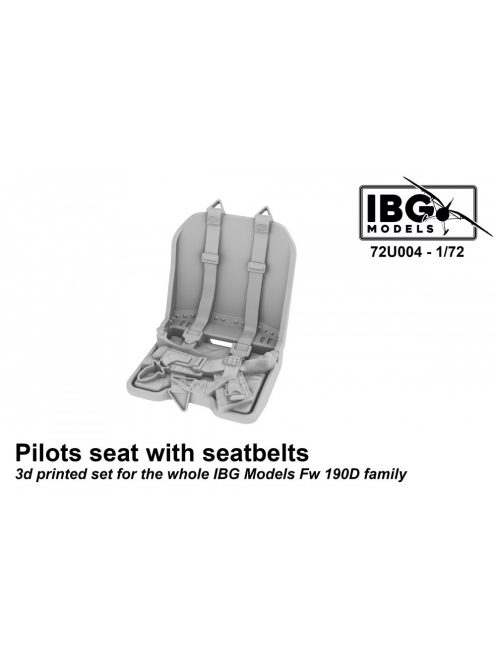 IBG - 1/72 Pilots Seat with Seatbelts for Fw 190D family - 3d Printed Set