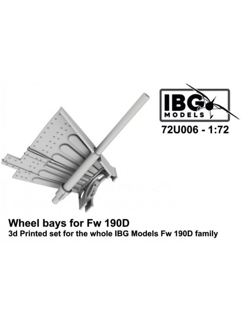 IBG - 1/72 Wheel bays for Fw 190D family (3d printed)