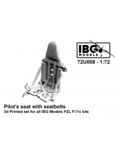   IBG - 1/72 PZL P.11c Pilot's seat with seatbelts (3d printed set)