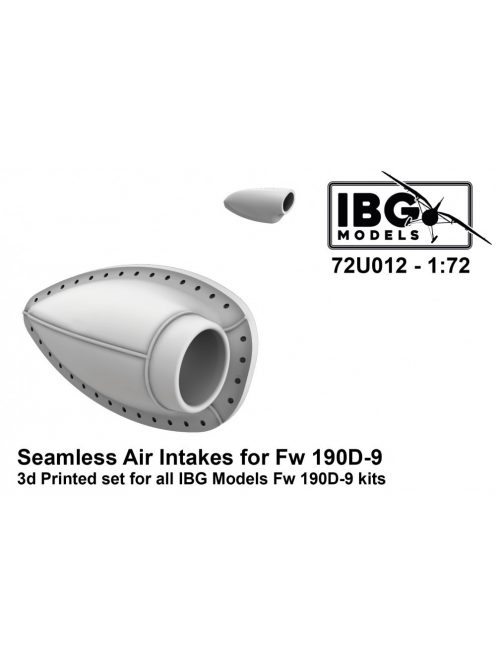 IBG - 1/72 Seamless Air Intakes for Fw 190D-9 (3d printed set)