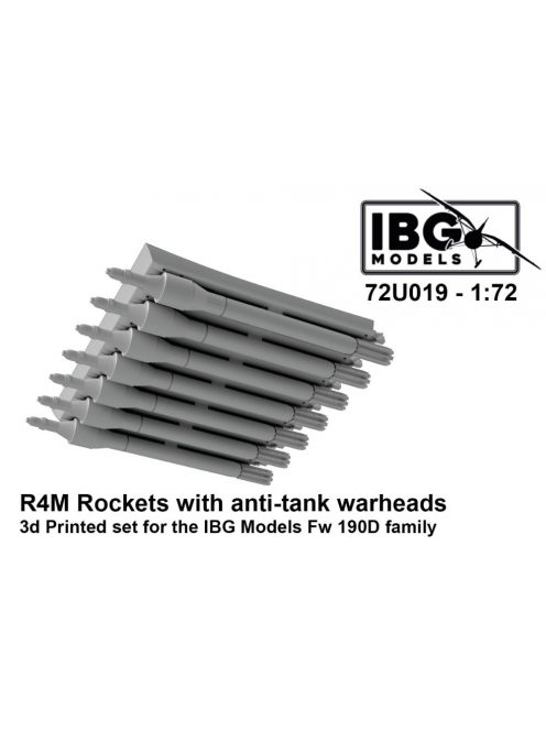 IBG - 1/72 Fw 190D - R4M Rockets with anti-tank warheads (3d printed set)