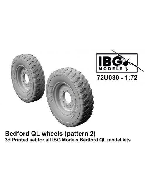 IBG - 1/72 Bedford QL Wheels (Pattern 2) - 3d printed